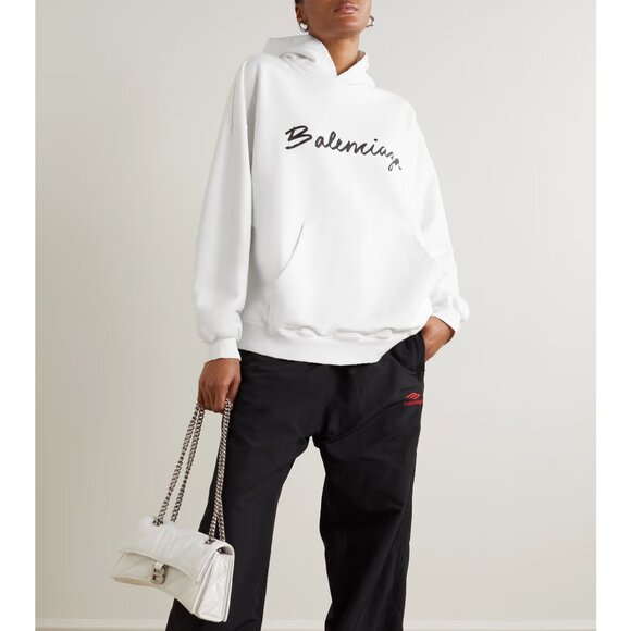 BALENCIAGA Logo Script Vintage Hoodie - Picture 4 of 4